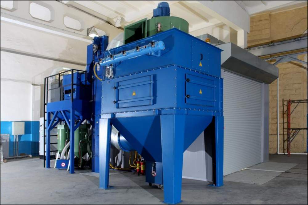 Дробеструйная камера на производстве ООО "НПО "Спецнефтемаш"